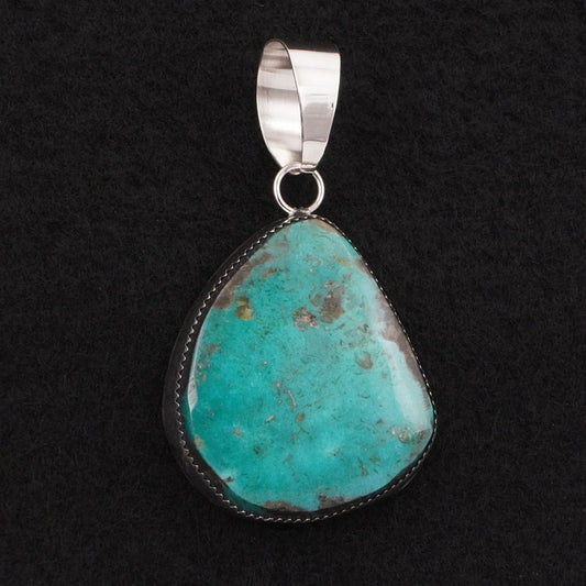 Leslie Nez Turquoise & Sterling Silver Pendant