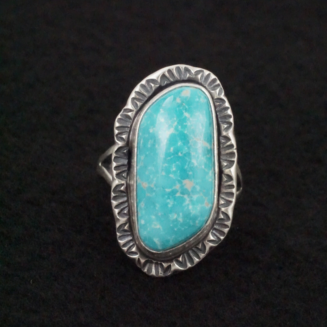 Randy Boyd Turquoise & Sterling Silver Ring Size 6.5