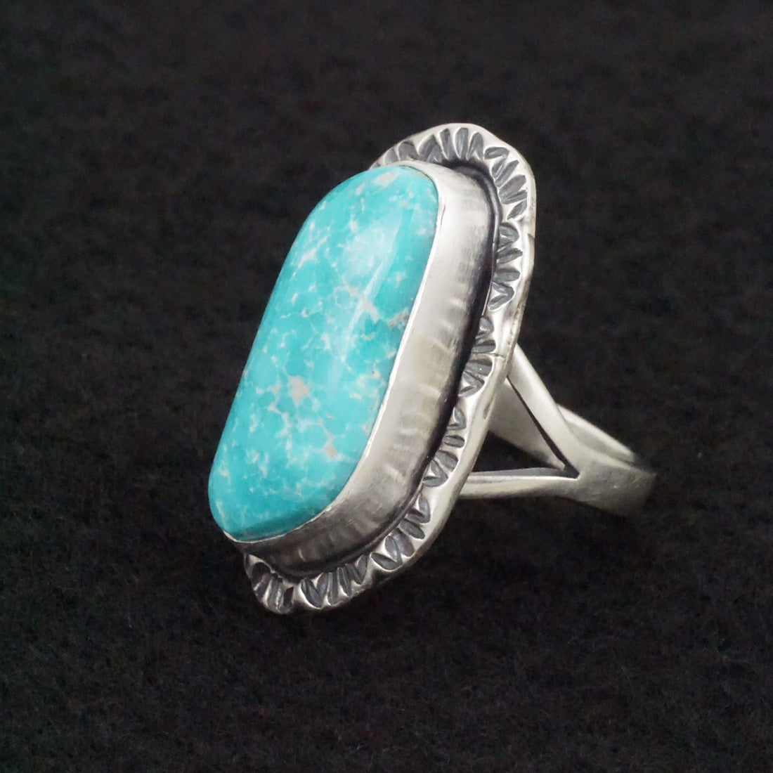 Randy Boyd Turquoise & Sterling Silver Ring Size 6.5