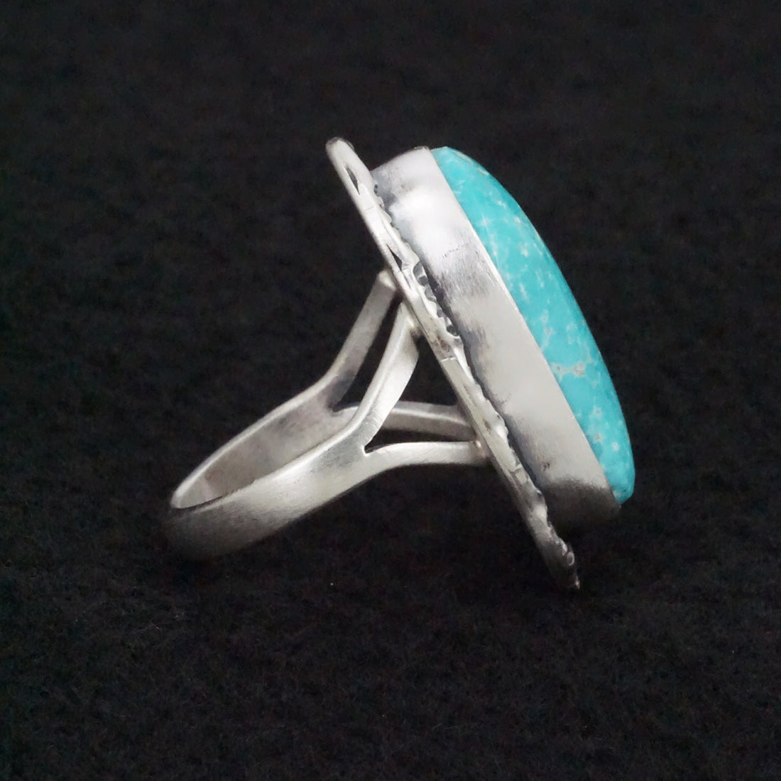 Randy Boyd Turquoise & Sterling Silver Ring Size 6.5