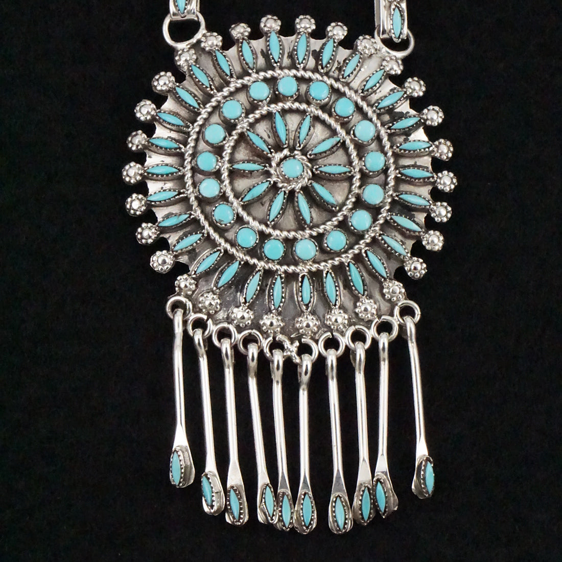 Merlinda Chavez Turquoise & Sterling Silver Pin/Pendant