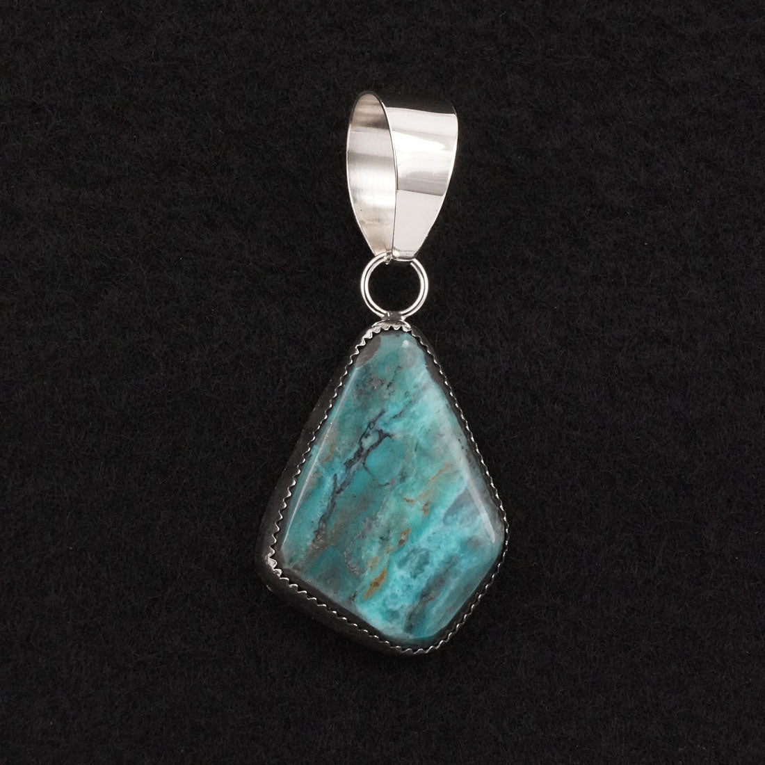 Leslie Nez Turquoise & Sterling Silver Pendant