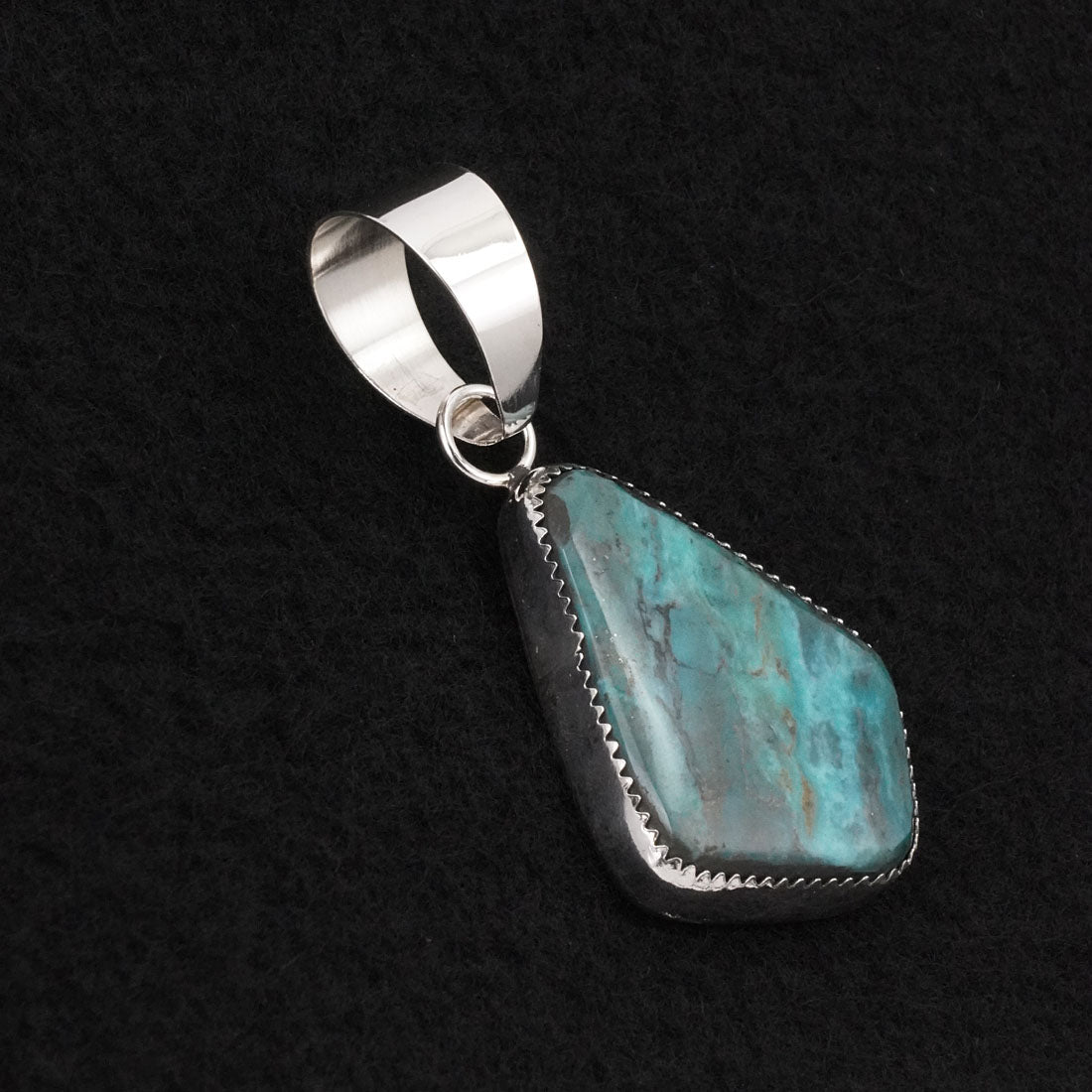Leslie Nez Turquoise & Sterling Silver Pendant