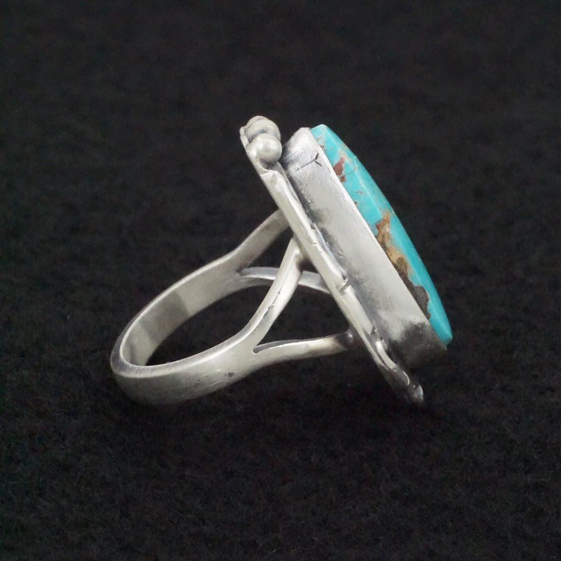 Randy Boyd Turquoise & Sterling Silver Ring Size 7