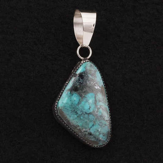 Leslie Nez Turquoise & Sterling Silver Pendant