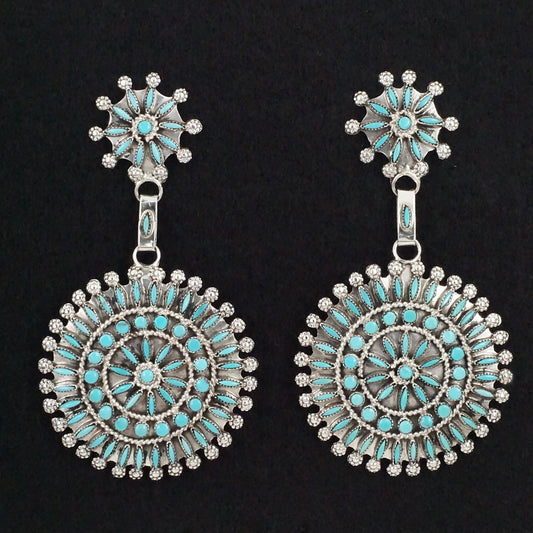 Merlinda Chavez Turquoise & Sterling Silver Earrings