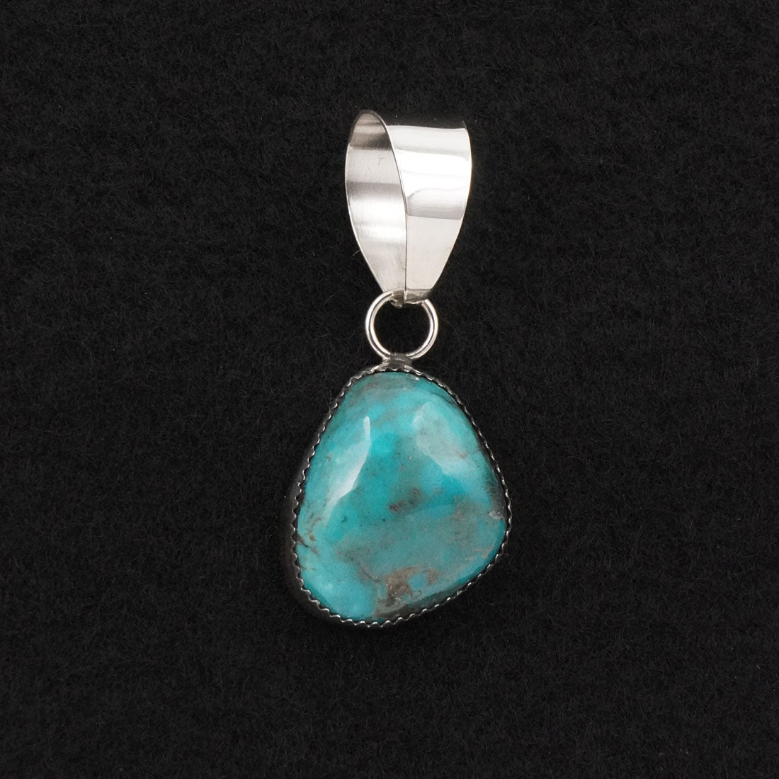 Leslie Nez Turquoise & Sterling Silver Pendant