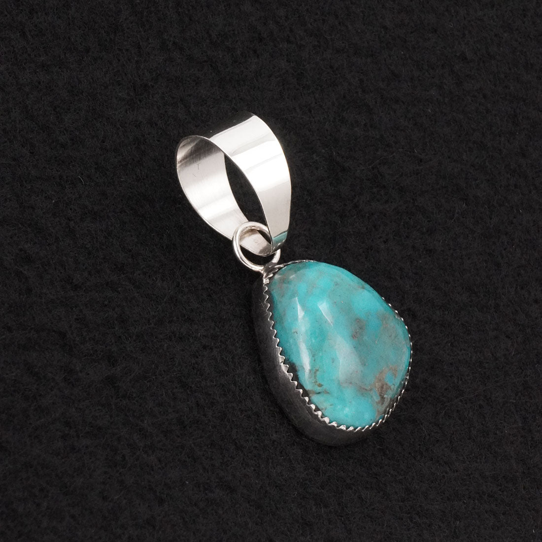 Leslie Nez Turquoise & Sterling Silver Pendant