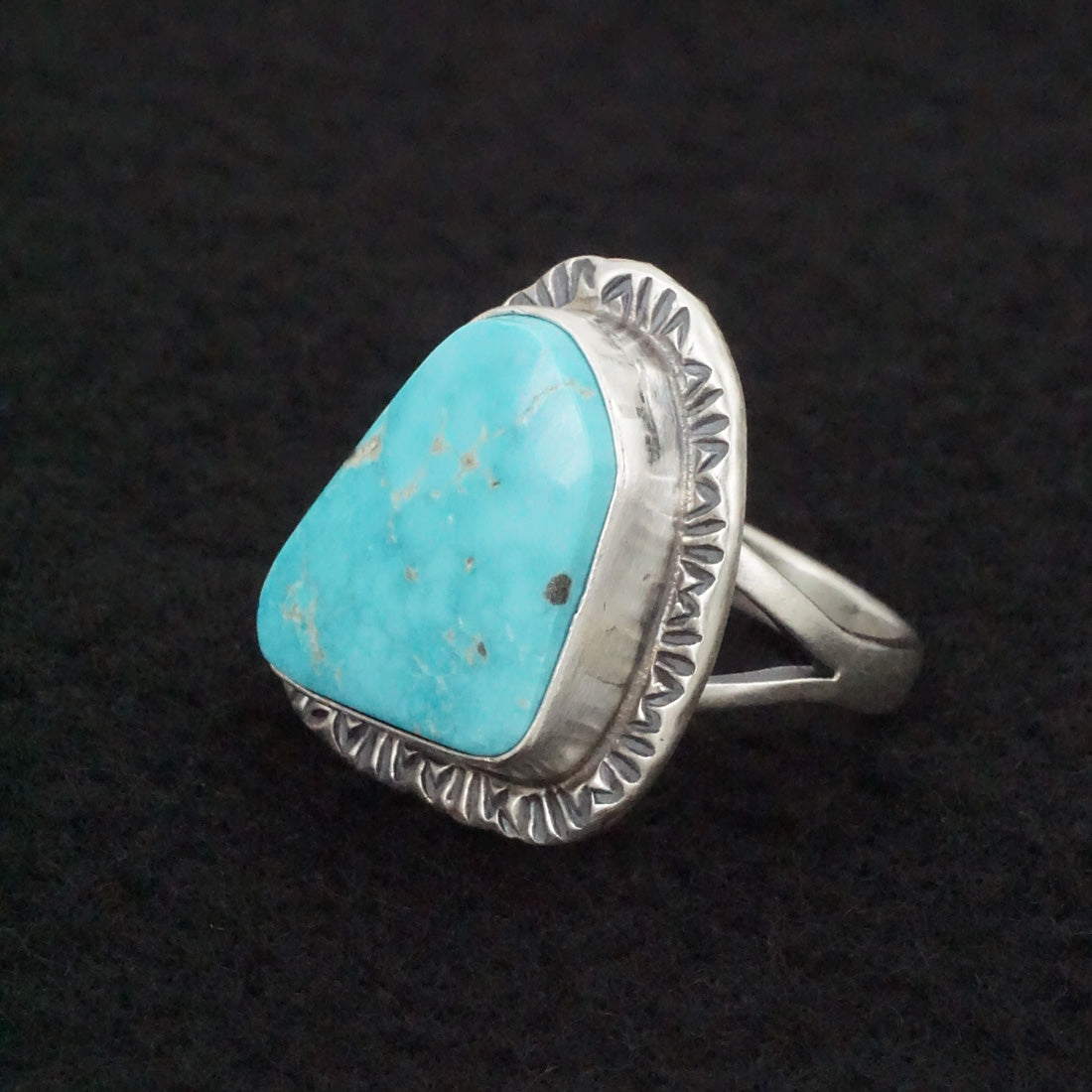 Randy Boyd Turquoise & Sterling Silver Ring Size 7.5