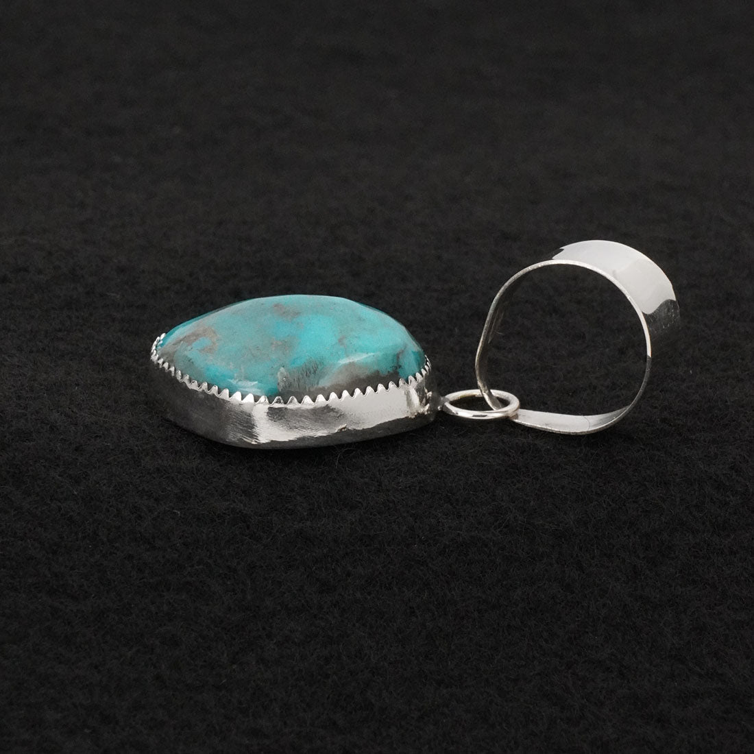 Leslie Nez Turquoise & Sterling Silver Pendant