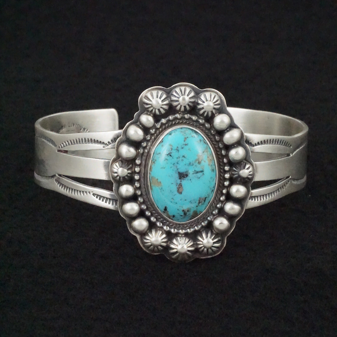 Kathleen Livingston Turquoise & Sterling Silver Bracelet & Ring Set