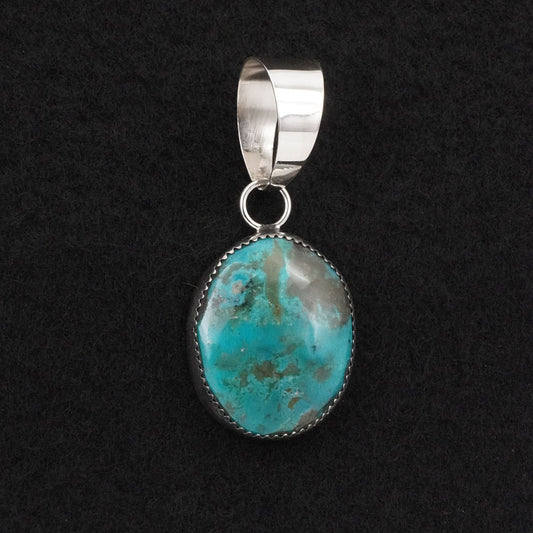 Leslie Nez Turquoise & Sterling Silver Pendant