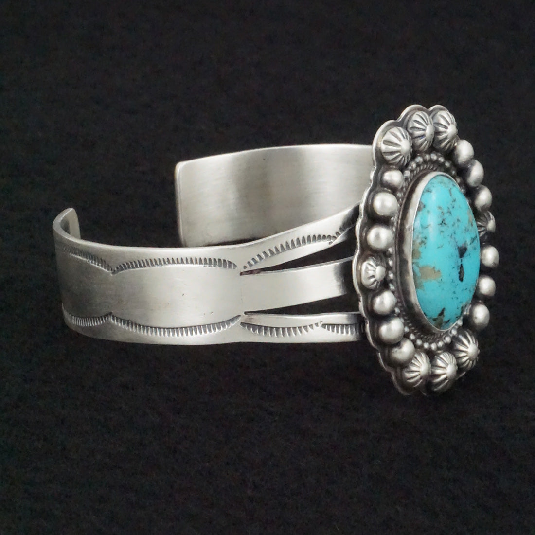 Kathleen Livingston Turquoise & Sterling Silver Bracelet & Ring Set