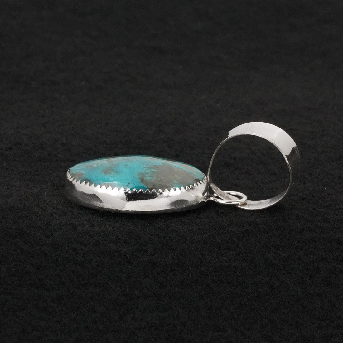 Leslie Nez Turquoise & Sterling Silver Pendant