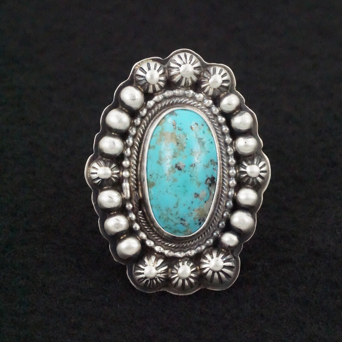 Kathleen Livingston Turquoise & Sterling Silver Bracelet & Ring Set