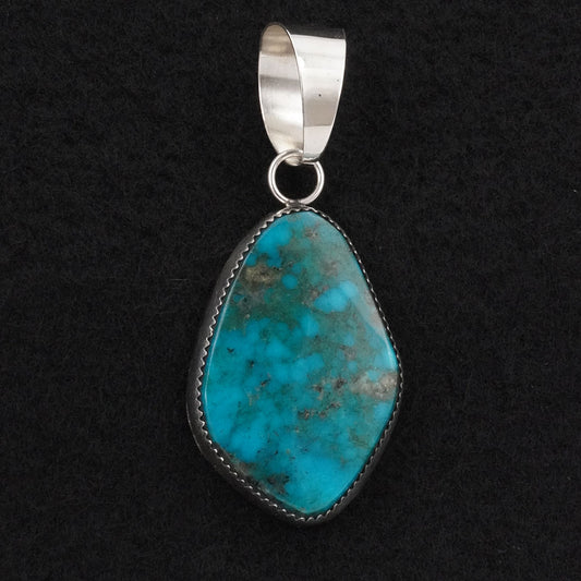 Leslie Nez Turquoise & Sterling Silver Pendant