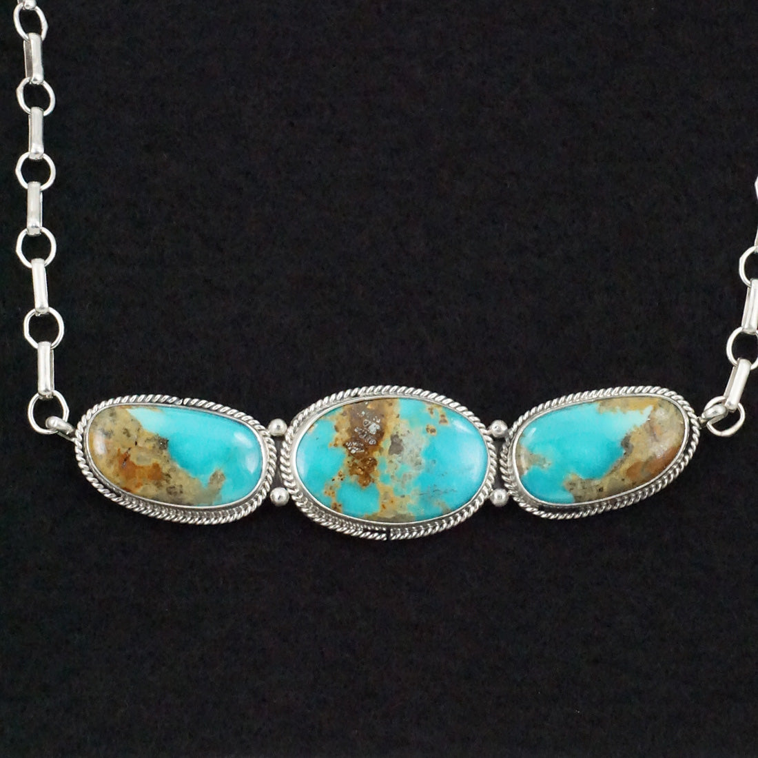 Rena Begay Turquoise & Sterling Silver Necklace & Ring Set