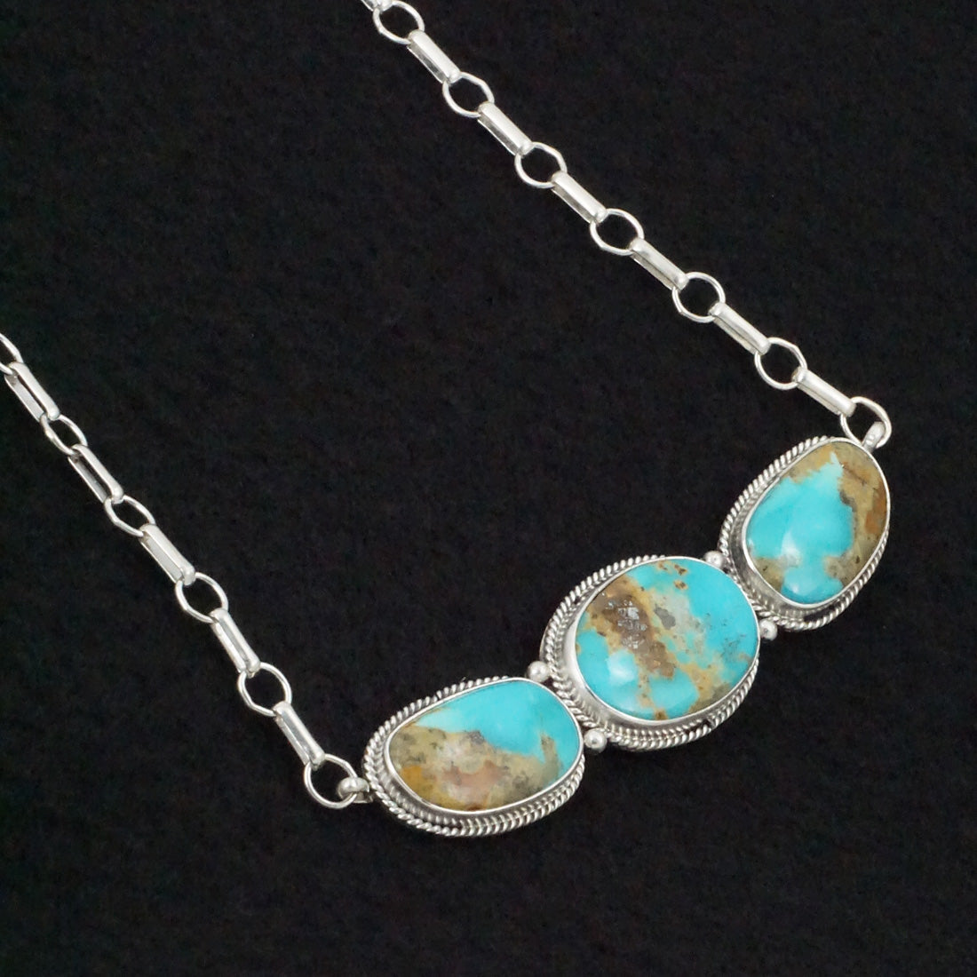 Rena Begay Turquoise & Sterling Silver Necklace & Ring Set