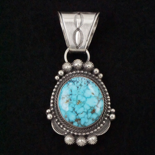 Tom Lewis Turquoise & Sterling Silver Pendant