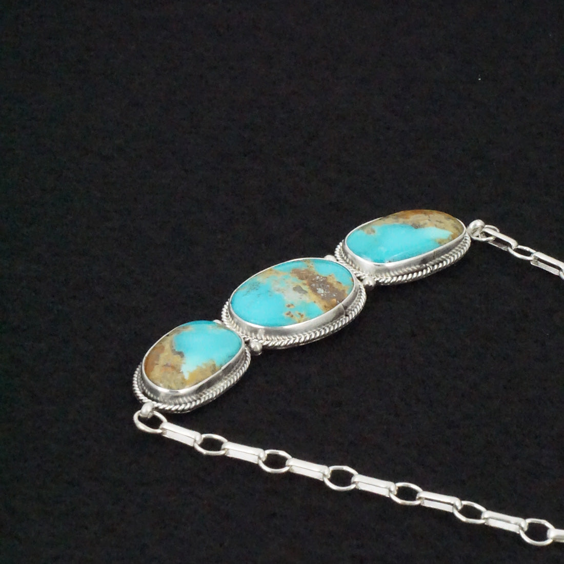 Rena Begay Turquoise & Sterling Silver Necklace & Ring Set