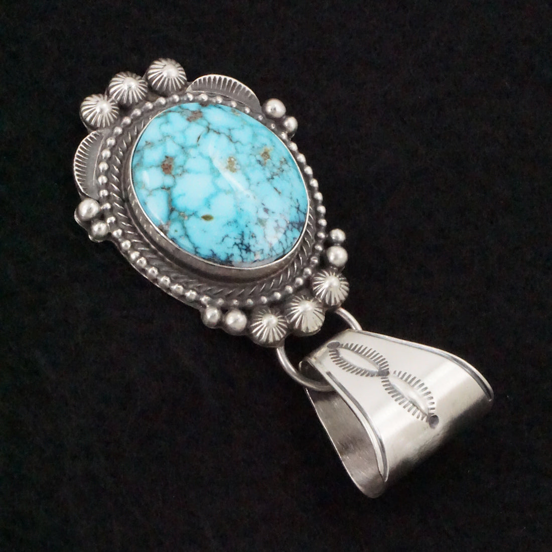 Tom Lewis Turquoise & Sterling Silver Pendant