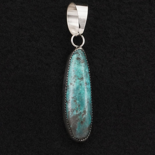 Leslie Nez Turquoise & Sterling Silver Pendant