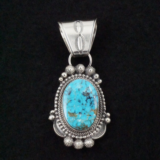 Tom Lewis Turquoise & Sterling Silver Pendant