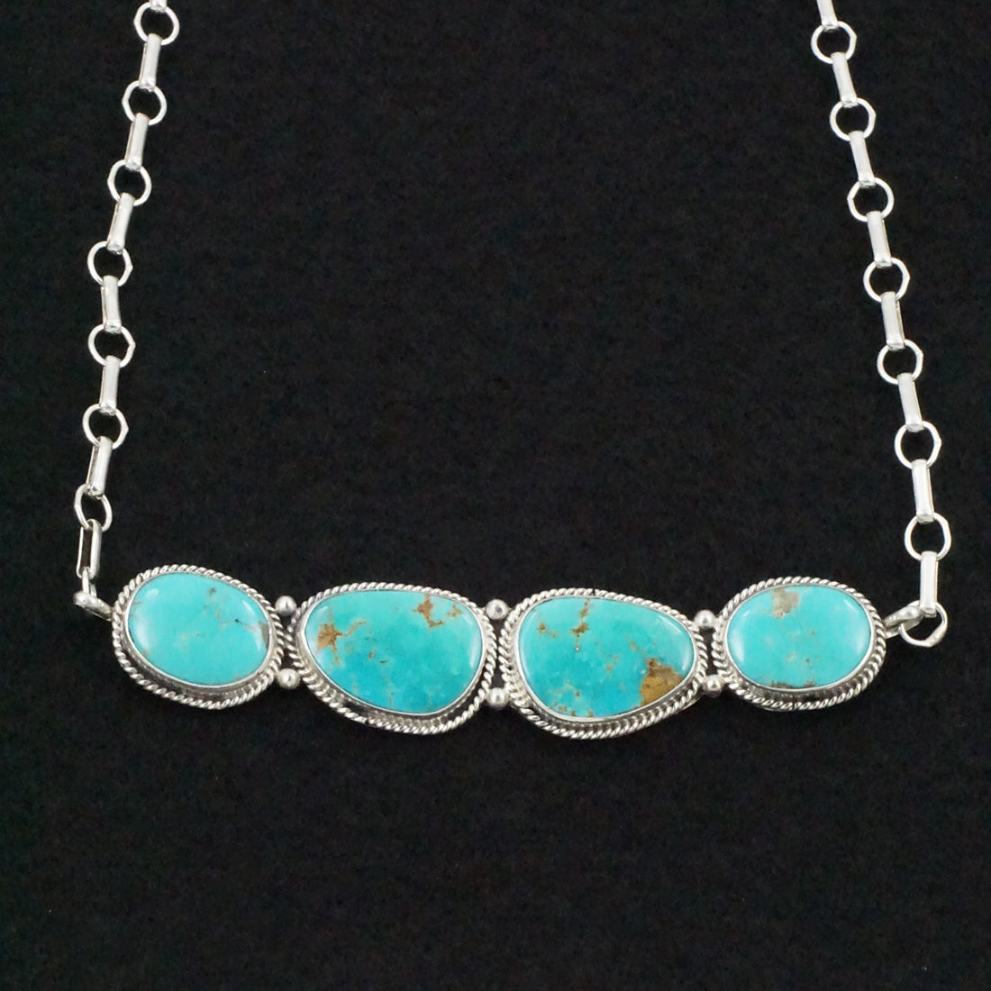 Rena Begay Turquoise & Sterling Silver Necklace & Ring Set