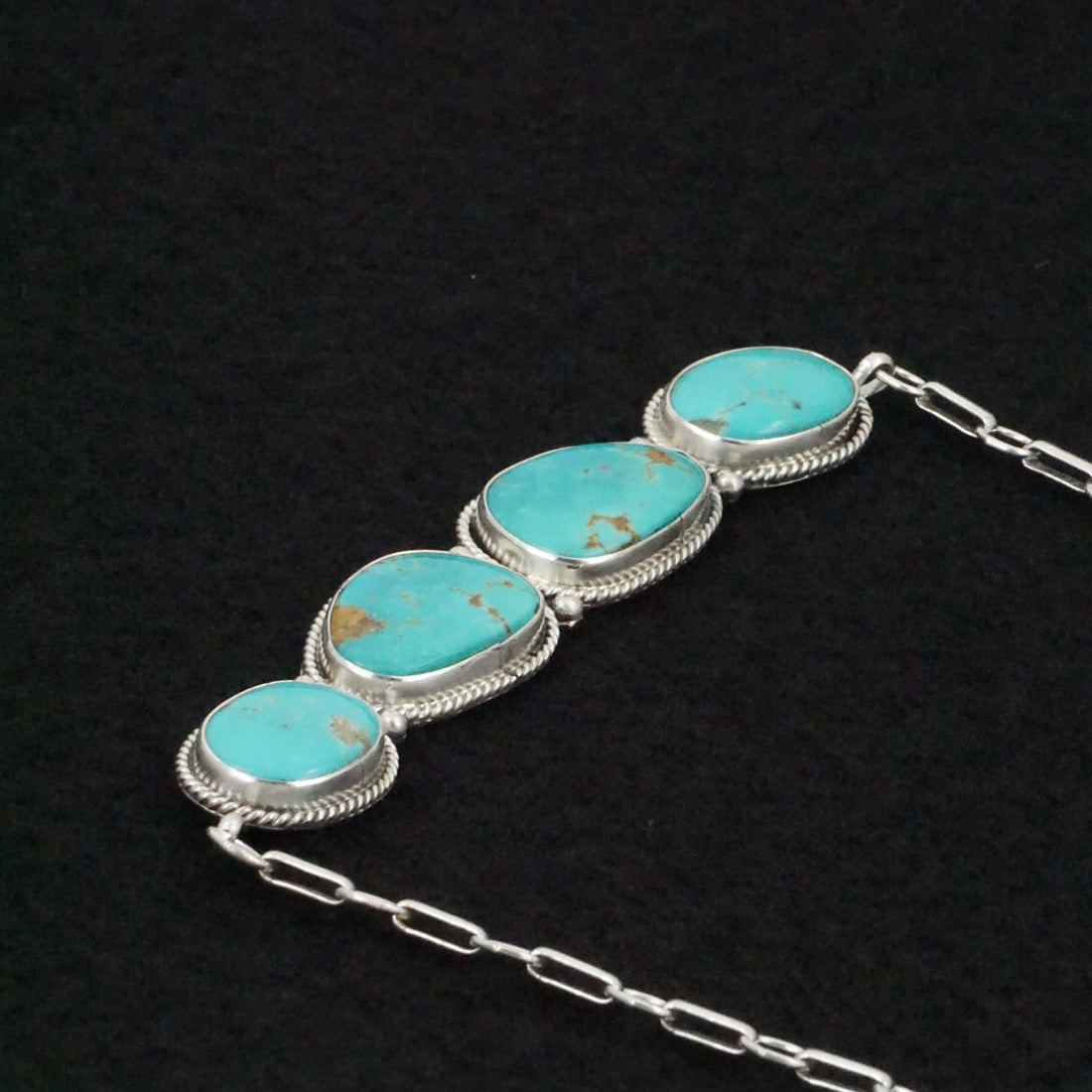 Rena Begay Turquoise & Sterling Silver Necklace & Ring Set