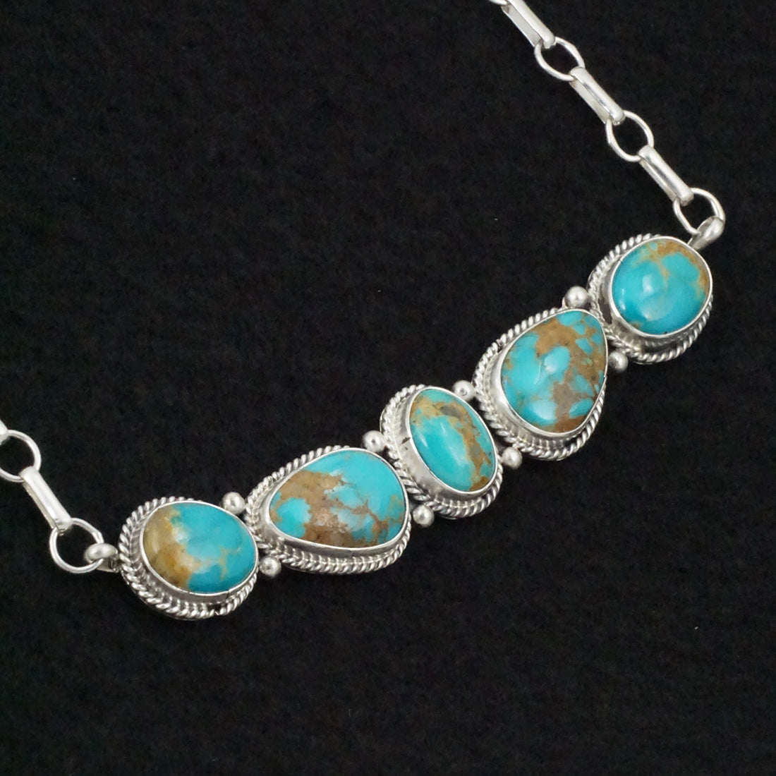 Rena Begay Turquoise & Sterling Silver Necklace & Ring Set