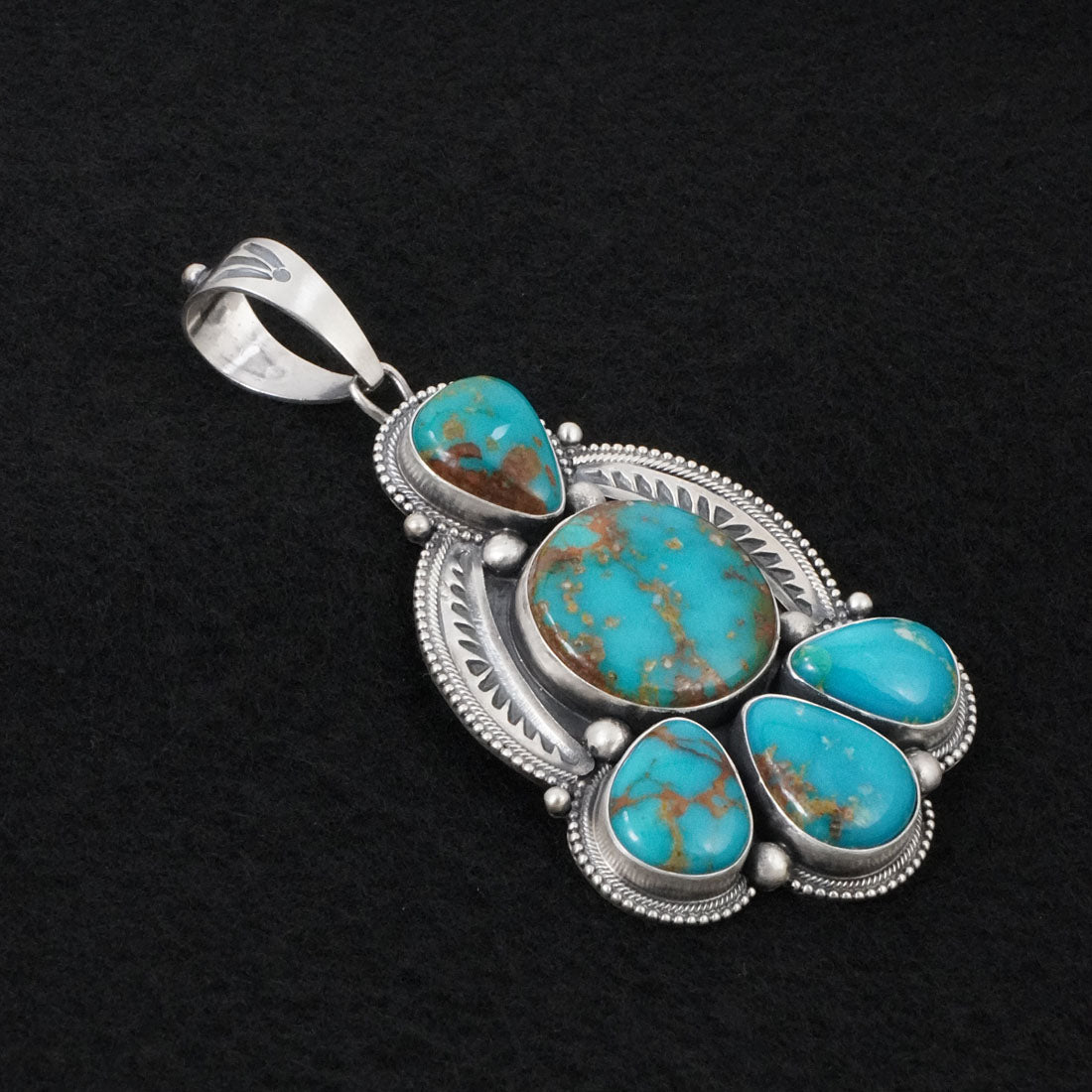 Mark Yazzie Turquoise & Sterling Silver Pendant