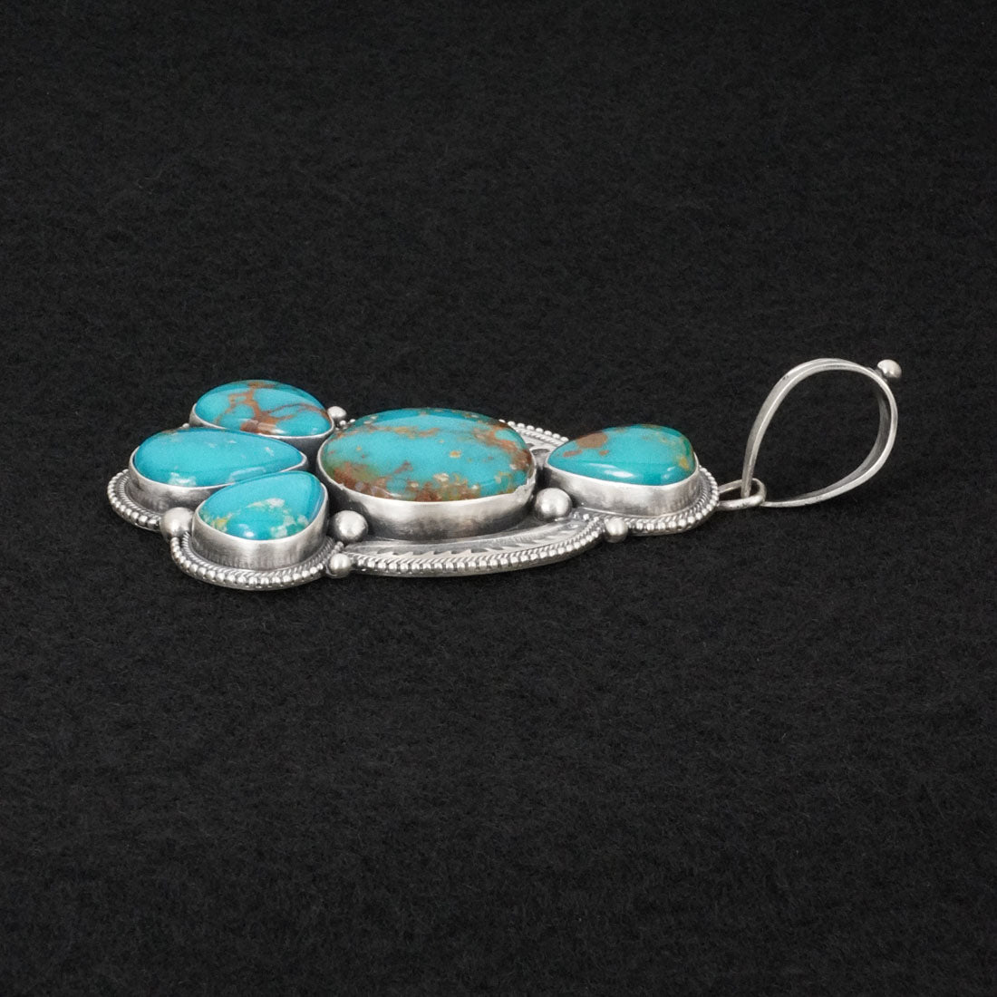 Mark Yazzie Turquoise & Sterling Silver Pendant
