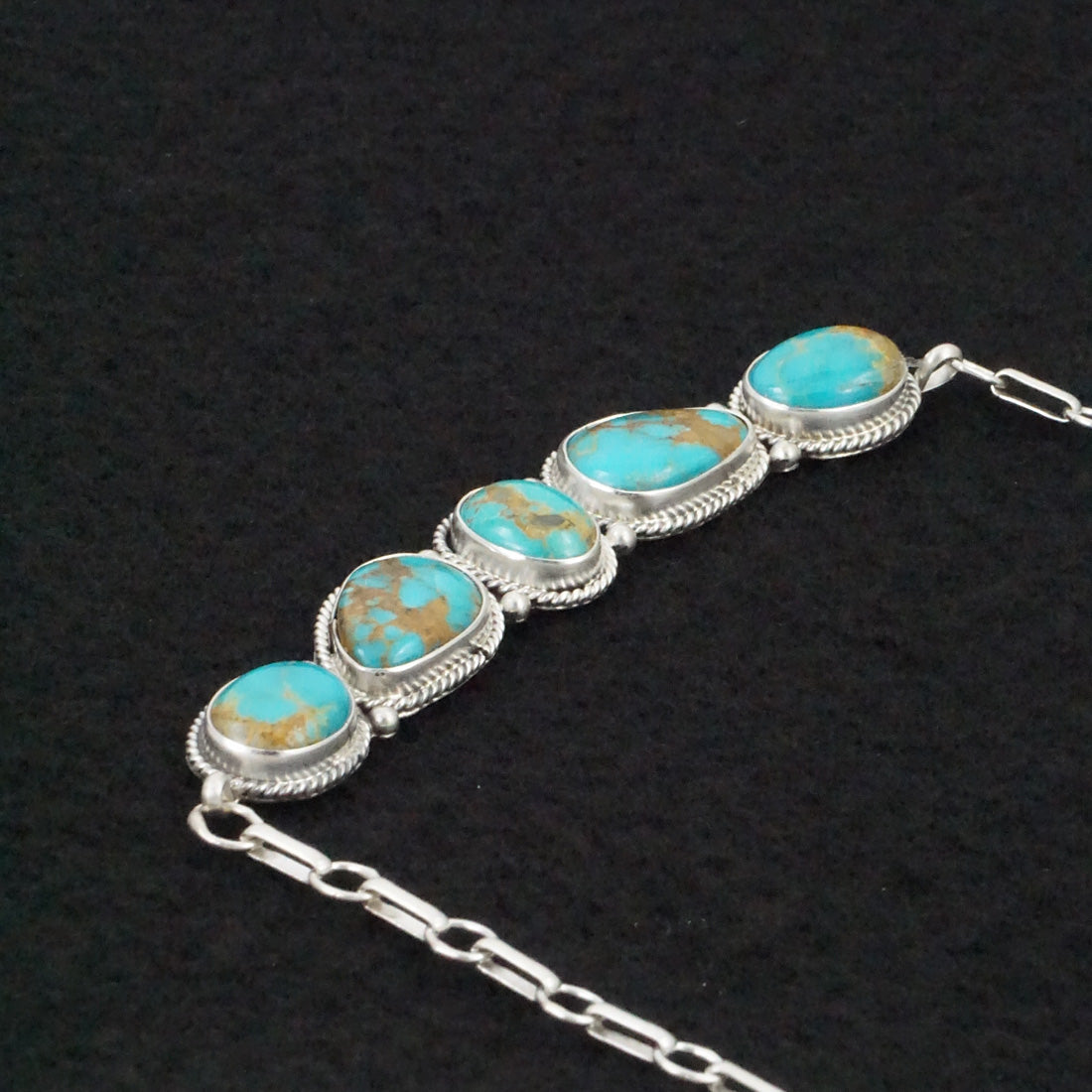 Rena Begay Turquoise & Sterling Silver Necklace & Ring Set