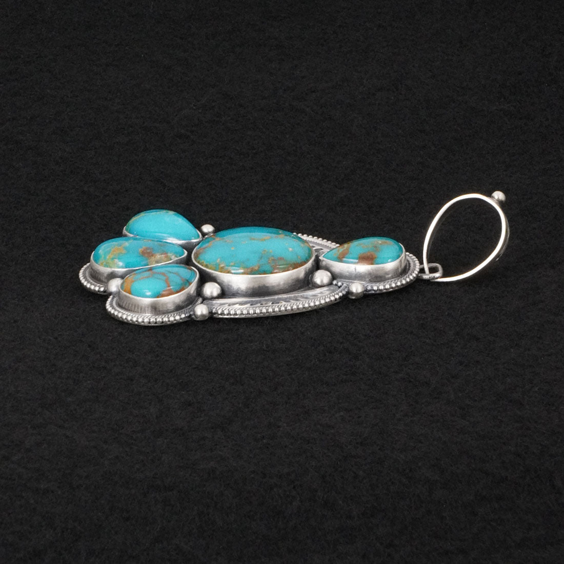 Mark Yazzie Turquoise & Sterling Silver Pendant