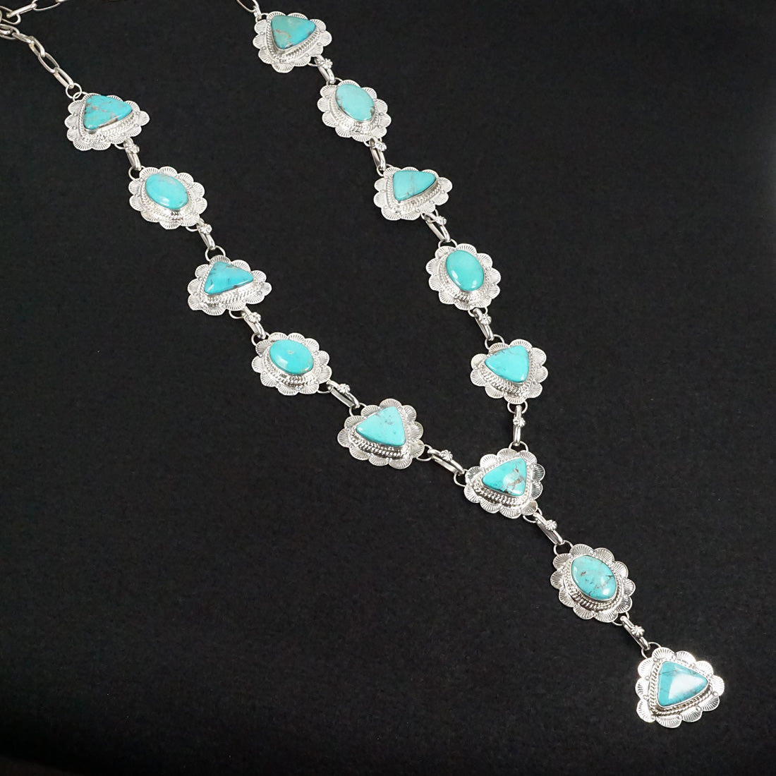 Vernon Johnson Turquoise & Sterling Silver Necklace