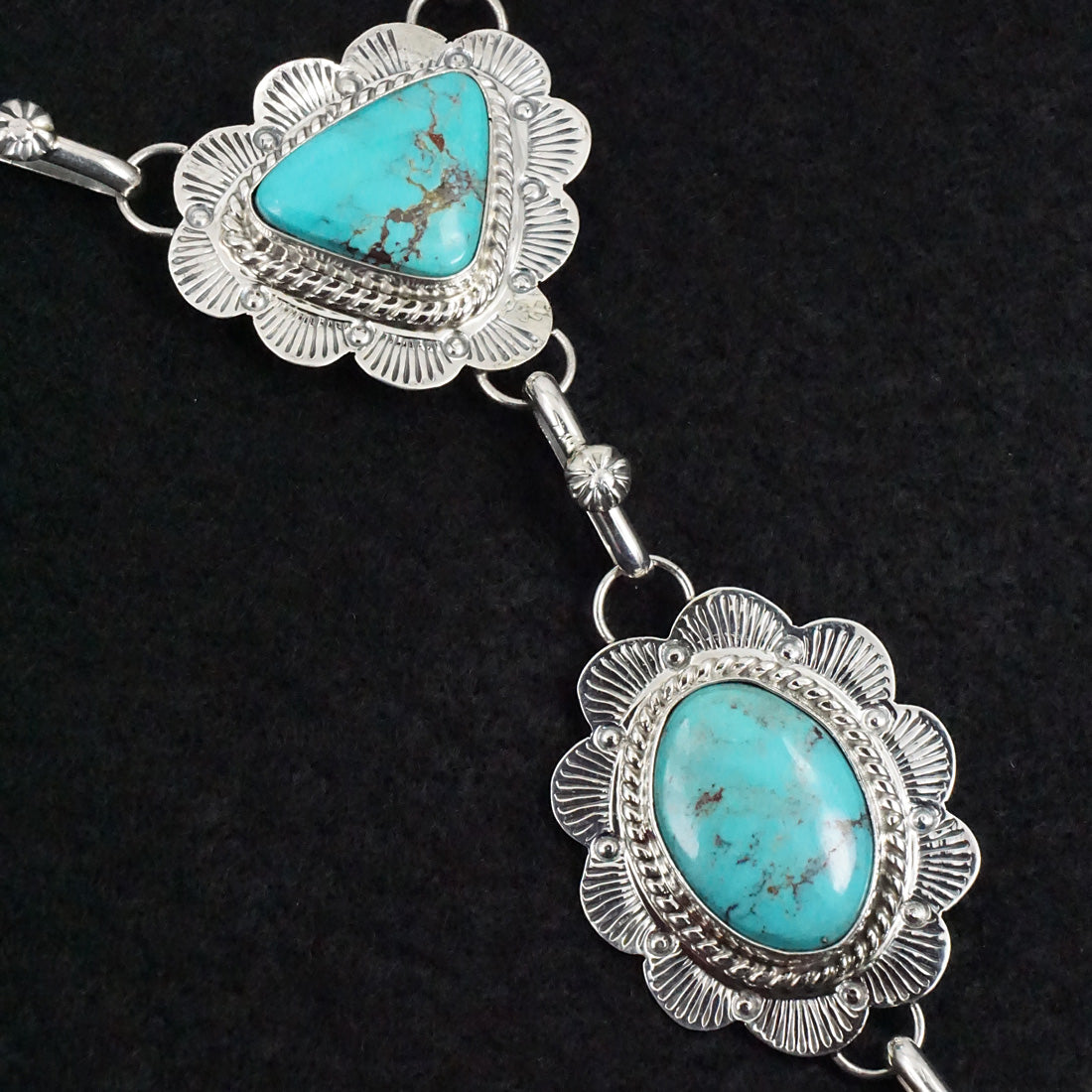 Vernon Johnson Turquoise & Sterling Silver Necklace