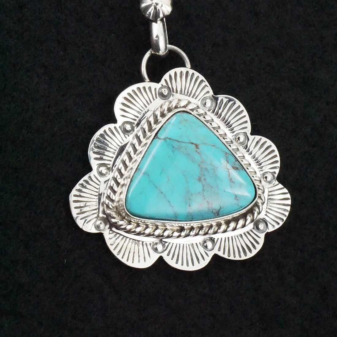 Vernon Johnson Turquoise & Sterling Silver Necklace