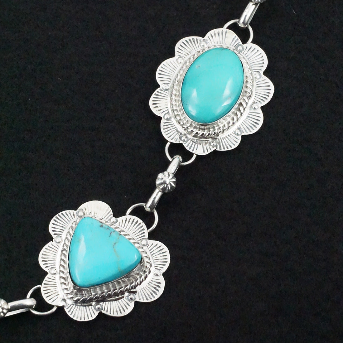 Vernon Johnson Turquoise & Sterling Silver Necklace