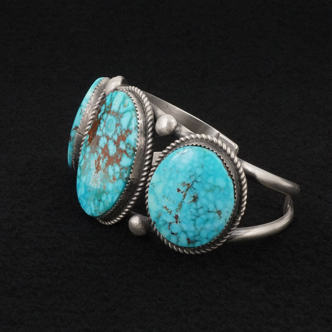 Ray Nez Turquoise & Sterling Silver Bracelet