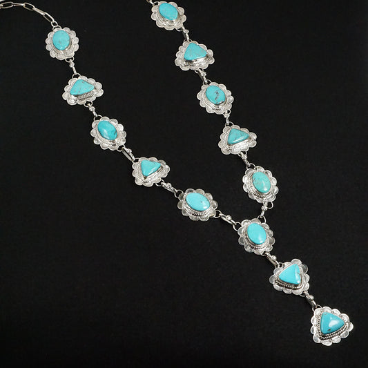 Vernon Johnson Turquoise & Sterling Silver Necklace