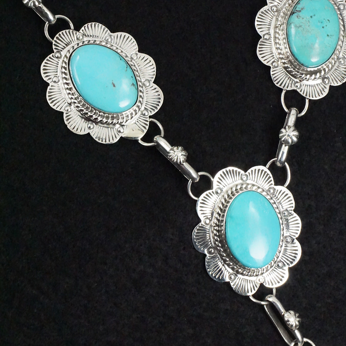 Vernon Johnson Turquoise & Sterling Silver Necklace