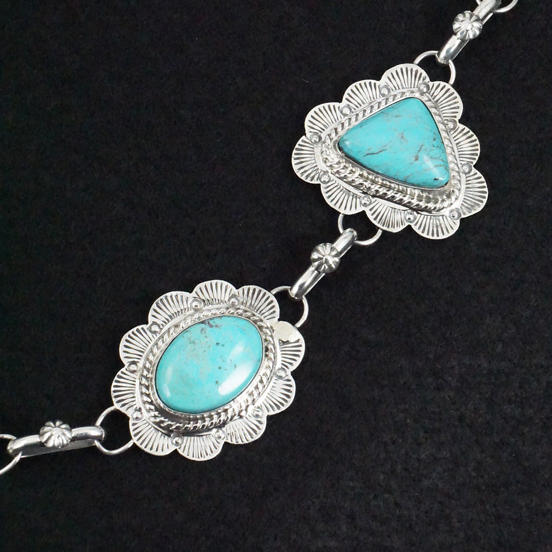 Vernon Johnson Turquoise & Sterling Silver Necklace