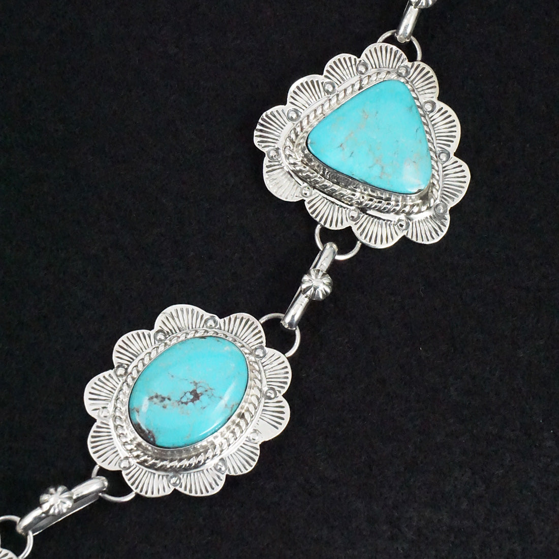 Vernon Johnson Turquoise & Sterling Silver Necklace