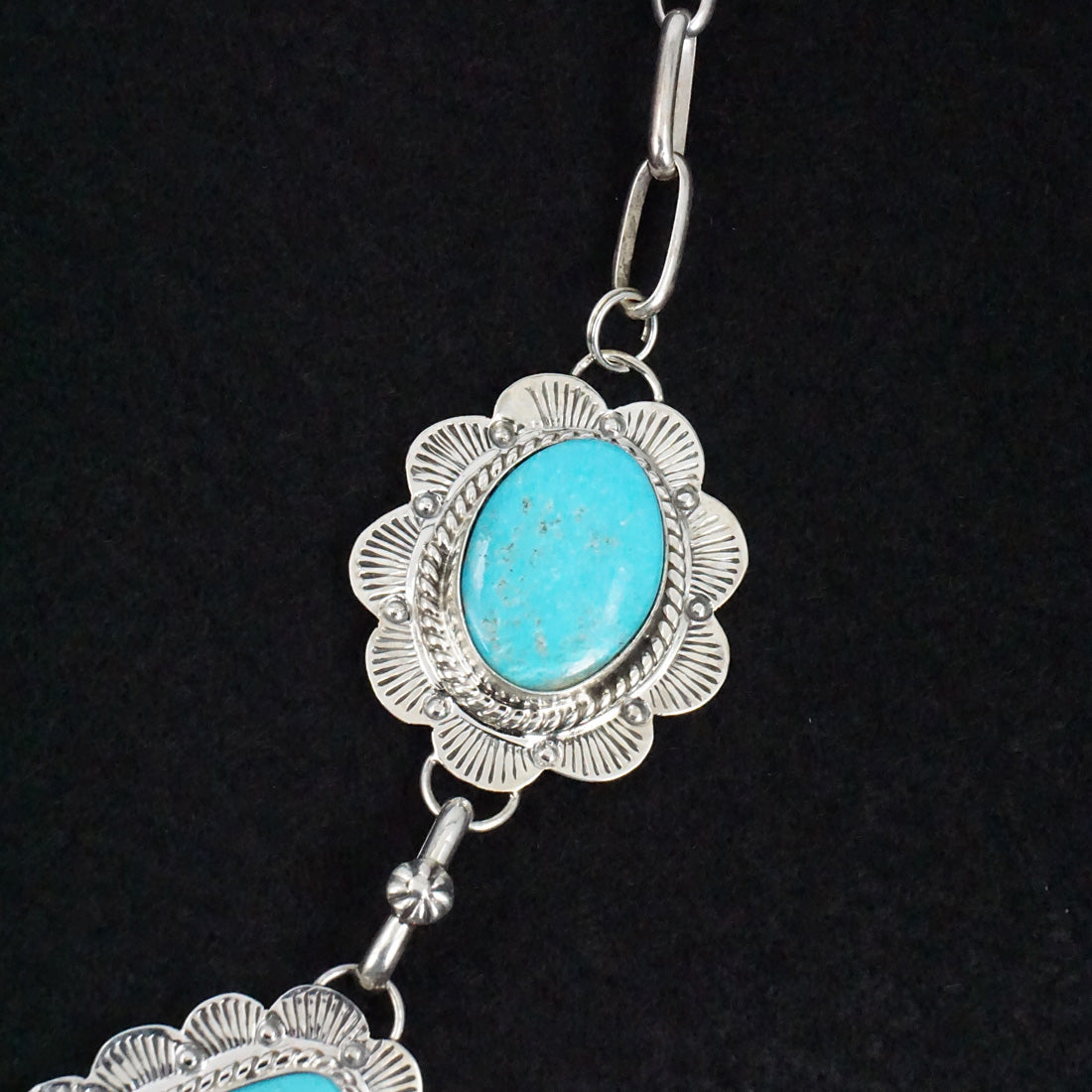 Vernon Johnson Turquoise & Sterling Silver Necklace