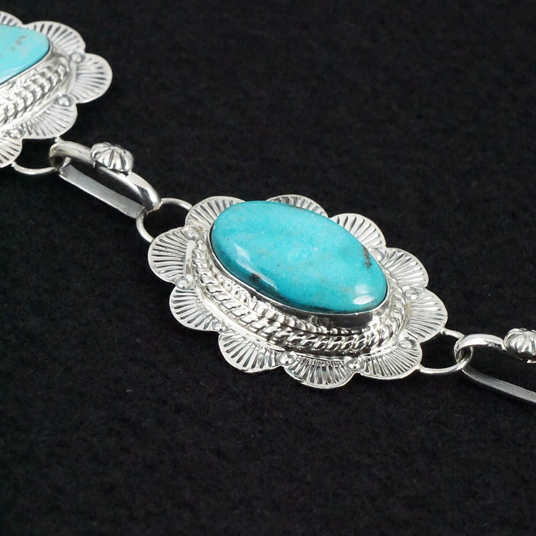 Vernon Johnson Turquoise & Sterling Silver Necklace