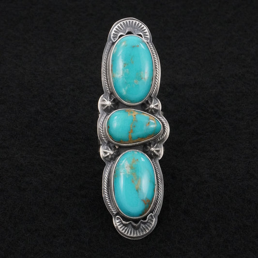 Randy Boyd Turquoise & Sterling Silver Ring Adjustable