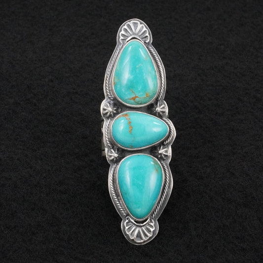 Randy Boyd Turquoise & Sterling Silver Ring Adjustable