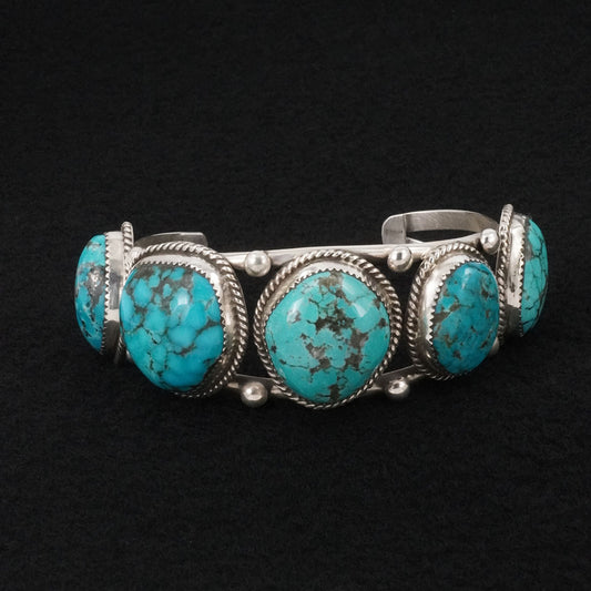 Ray Nez Turquoise & Sterling Silver Bracelet
