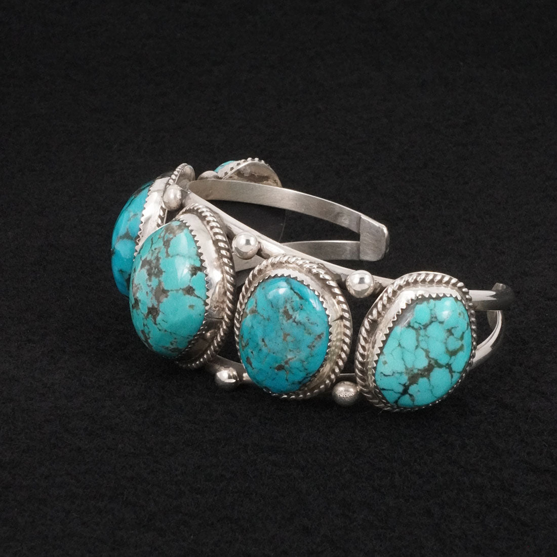 Ray Nez Turquoise & Sterling Silver Bracelet