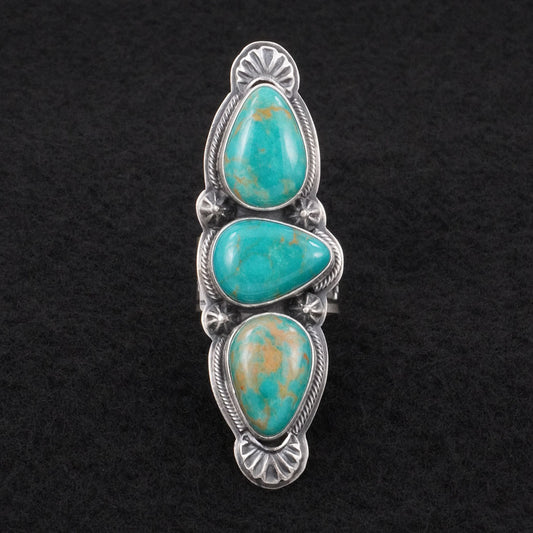 Randy Boyd Turquoise & Sterling Silver Ring Adjustable